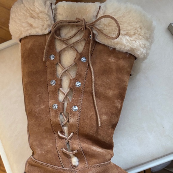 UGG Shearling Lined Boots Size 7 - Picture 8 of 11